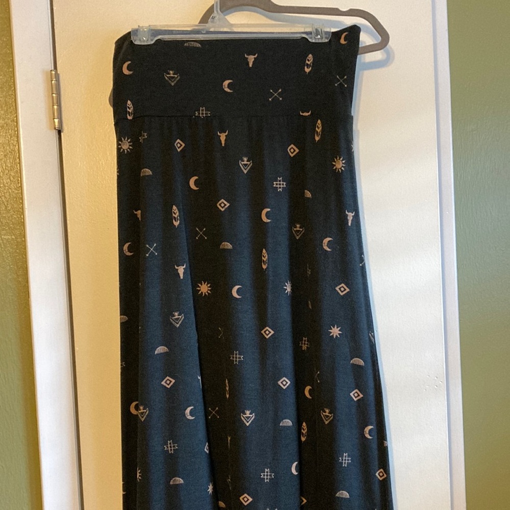 Gray Maxi Skirt